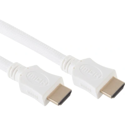 Afbeelding van HDMI 2.0 Kabel 4K 60Hz Nylon Sleeve 5 meter Wit