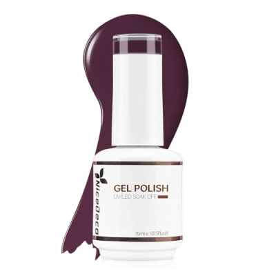 Afbeelding van Nicedeco Hema Free Gellak Semi Permanent Nail Gel Cruelty Paars Kleur Nagellak UV/LED Glossy Polish 15ML 337