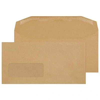 Afbeelding van Blake 13775 Manilla 1000 stuks DL 110 x 220 mm Window 80 g/m²