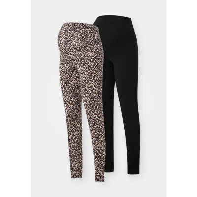 Afbeelding van ONLY MATERNITY zwangerschapslegging set van 2 bruin/zwart