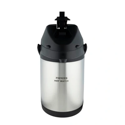 Afbeelding van Pioneer Flasks Roestvrijstalen Airpot Heet Water Dispenser Conferentie Evenementfles, 3 liter, Zilver (SS30HC/WAT)