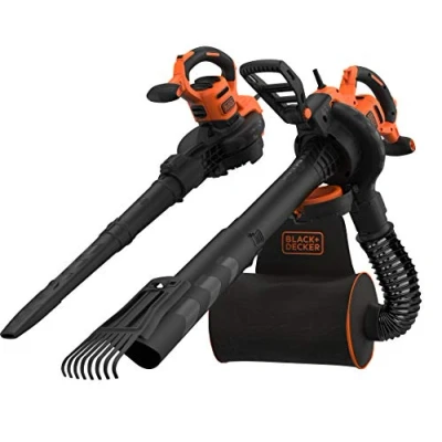 Afbeelding van BLACK+DECKER BEBLV301 Bladblazer Blaas en zuigfunctie Rugzak als opvangzak