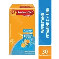Afbeelding van Redoxvita Double Action 1g Vitamine C &amp; Zink Weerstand 30 Bruistabletten