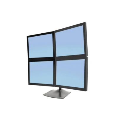 Afbeelding van Ergotron DS100 Monitorvoet 4 voudig 25,4 cm (10) 61,0 (24) Zwart Roteerbaar