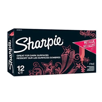 Afbeelding van Sharpie Metallic permanente markers, fijne punt, robijn, 12 Count marker (2029673)