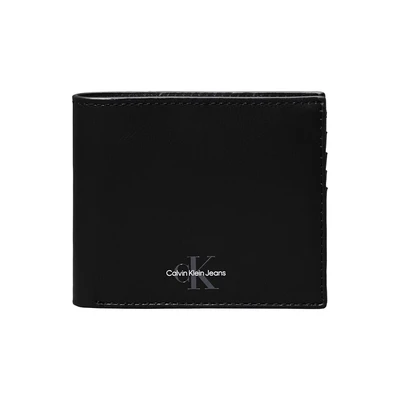 Afbeelding van Calvin Klein Jeans Monogram SOFT Bifold COIN Unisex Portemonnee, Maat: One Size, Black