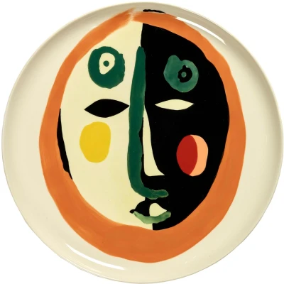 Afbeelding van Serax FEAST Face 1 onderbord 35 cm Gebroken wit