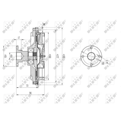 Afbeelding van Koppeling, radiateurventilator NRF 49591