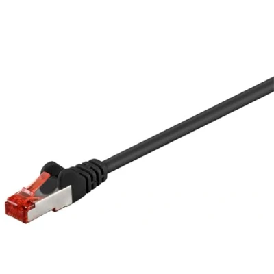 Afbeelding van Microconnect SSTP CAT6 0.5m Zwart netwerkkabel