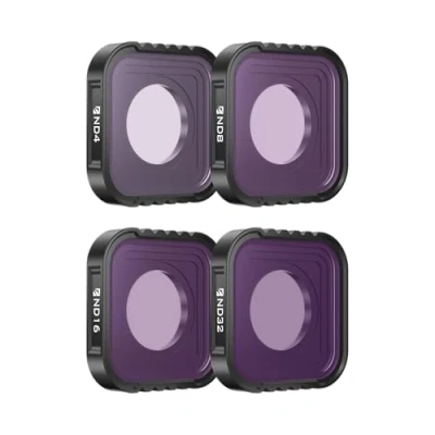 Afbeelding van Freewell Standard Day 4 Pack ND Filter Set Compatibel met GoPro Hero13/12/11/10/9 Zwart ND4, ND8, ND16, ND32 Superieure Lichtregeling voor overdag Filmmaken