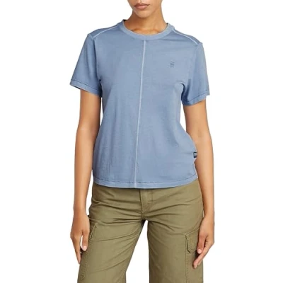 Afbeelding van G STAR Overdyed Front SEAM Tshirt basic, Dames, Maat: XXS, Amann gd