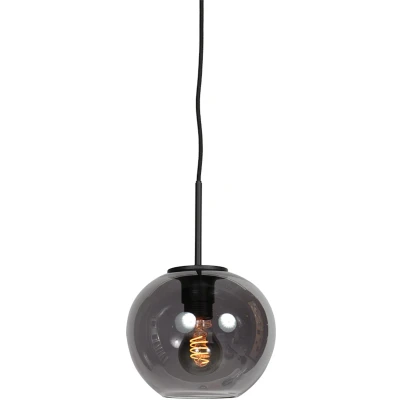 Afbeelding van Steinhauer Hanglamp HaloSwap met 1 bol smoke glas Ø 20cm 4292ZW