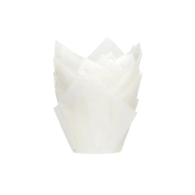 Afbeelding van Muffin Cups HoM Tulp Wit 36st.