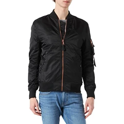 Afbeelding van Alpha Industries MA1 VF LW Bomberjacks, Heren, Maat: Medium, Black kopper
