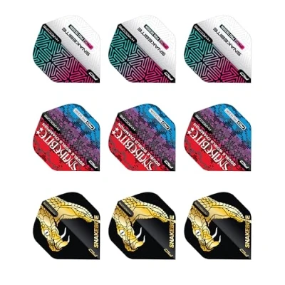 Afbeelding van RED DRAGON Peter Wright Snakebite Hardcore Dart Flight pakket 3 sets per verpakking (in totaal 9 dartflights)