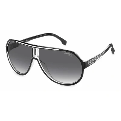 Afbeelding van Carrera donkergrijze SF lens Zwarte zonnebril met wit detail