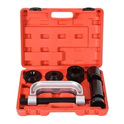 Afbeelding van DHA Heavy Duty Kogelgewricht Press &amp; U Joint Removal Tool Kit met 4x4 Adapters voor 2WD 4WD Cars Light Trucks, 4 in 1, Installer en Remover, Past op de meeste voertuigen, vervang roestige gewrichten,