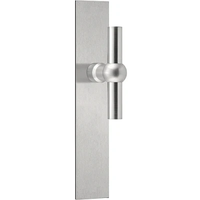 Afbeelding van Formani Deurkruk FERROVIA FVT110P236SFC T model ongeveerd op schild blind mat RVS