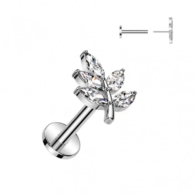 Afbeelding van Piercing gemmed blad