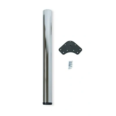 Afbeelding van Emuca Tafelpoot, D. 60 mm, verstelbaar 870 890 Staal, Satijnglans nikkel