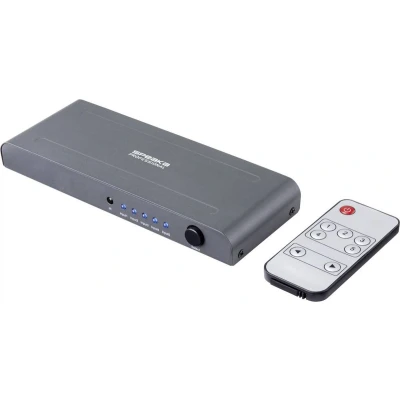 Afbeelding van SpeaKa Professional SP HSW 250 5 poorten HDMI switch UHD 4K @ 60 Hz