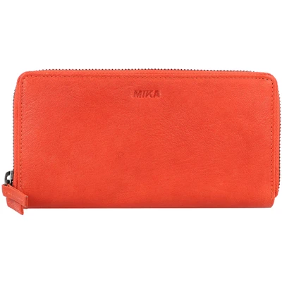 Afbeelding van Mika Lederwaren Portemonnee, Dames, Maat: One Size, Rot