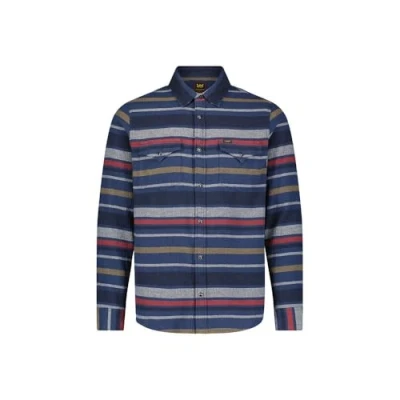 Afbeelding van Lee Clean Western Overhemd, Heren, Maat: Medium, Mood indigo