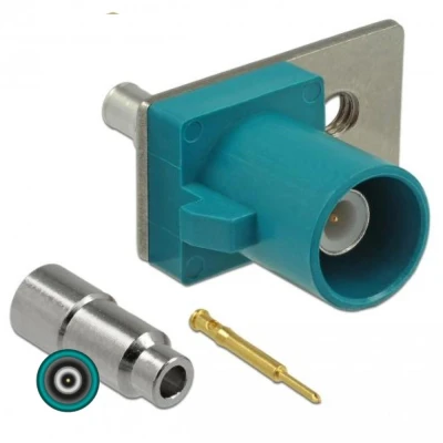 Afbeelding van Delock FAKRA Z connector veerpin om te solderen 1 voorgeperforeerd gat