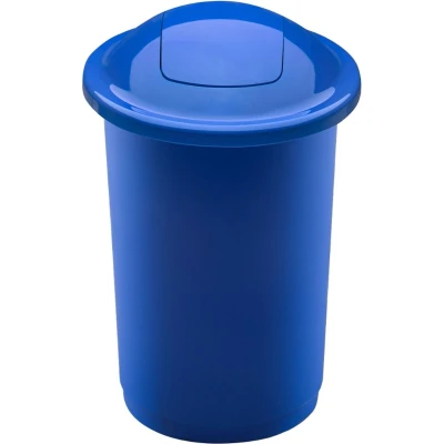 Afbeelding van Plafor Quatro Prullenbak, afvalbak afvalscheiding, recycling, keuken 50L, Blauw