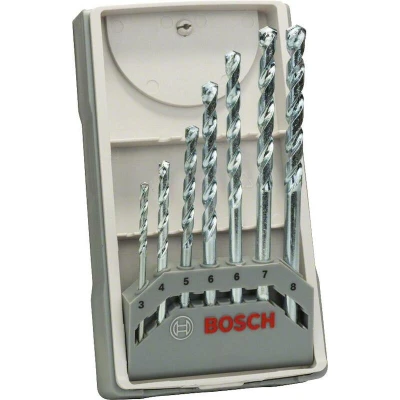 Afbeelding van Carbide Steen spiraalboorset 7 delig Bosch Accessories CYL 1 2607017079 Cilinderschacht set(s)