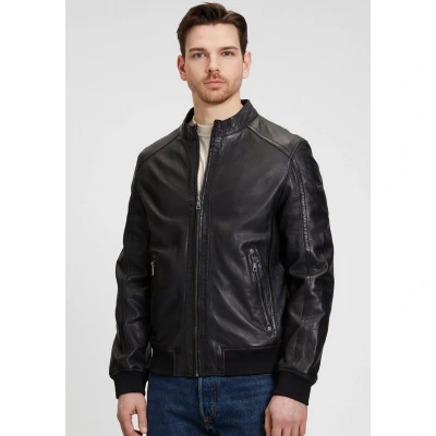 Afbeelding van Mauritius Mmgoran Leren jas, Heren, Maat: Large, Black