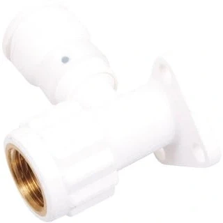 Afbeelding van Henco Vision insteek muurplaat wit PVDF 20 x