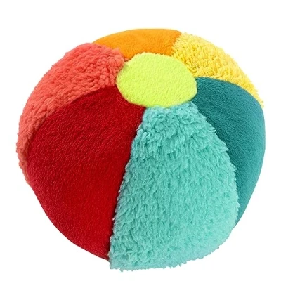 Afbeelding van Fehn Rasselball bunt Greif Spielball mit Materialmix &amp; Rassel zum Werfen, Greifen, Rollen fördert Babys motorische Fähigkeiten für Baby und Kleinkinder ab 0+ Monaten