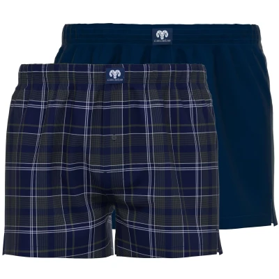 Afbeelding van Ceceba 2ER PACK Boxershort, Heren, Maat: Medium, Blau dunkel karo