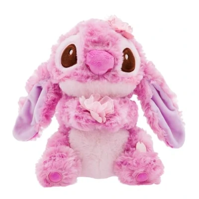 Afbeelding van Disney Store Officiële Stitch Knuffel, Lilo &amp; Stitch, 28cm / 10&quot;, Sakura Collectie, Roze Alien Knuffel met Kersenbloesem Bloemen, Geschikt vanaf de Geboorte, 0+