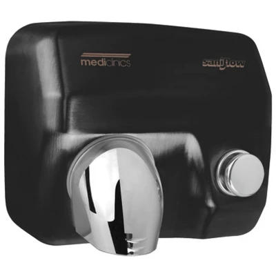Afbeelding van Handendroger Mediclinics E88B, zwart drukknop, 29 seconden, 2250 W