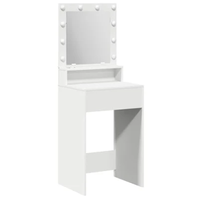 Afbeelding van vidaXL Wit Engineering hout 50 x 41 135 cm Spiegel Kaptafel