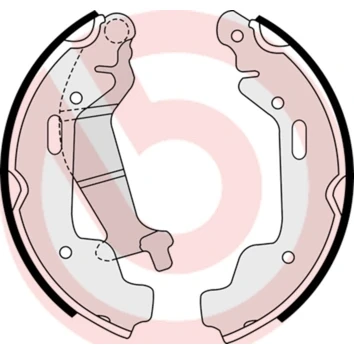 Afbeelding van Brembo Remschoen set S 59 516