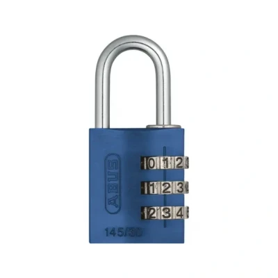 Afbeelding van Abus 145/30 blauw aluminium cijfercombinatiehangslot 30 mm