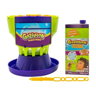 Afbeelding van Gazillion Ultimate Bubble Craze Machine Mega elektrische bellenblaasmachine voor kinderen, feesten, feesten en buitenshuis Plus feestmodus, kleurveranderende LED verlichting, speelgoed