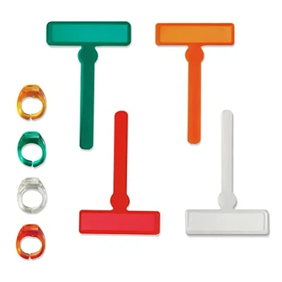 Afbeelding van 8 stuks vingerfocus markeerstift, geleide leesstrips helder, dyslexie lezers tools, gekleurde leestrackers voor ADHD volwassenen, tieners, studenten, klaslokaal, thuisschoolbenodigdheden (B)