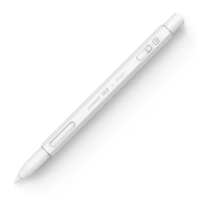 Afbeelding van elago X MONAMI Pencil Case Compatibel met Apple 2e Generatie, Duurzaam Siliconen, Beschermende Houder Huid, Klassiek Design Hoesje, Magnetisch Opladen en Dubbele Tik (Licht Wit)