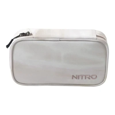 Afbeelding van Nitro Pencil Case XL Incl. Geo Driehoek &amp; lesroon, Etui, Sluier Box, Pennenetui, beige, X Large, Etui