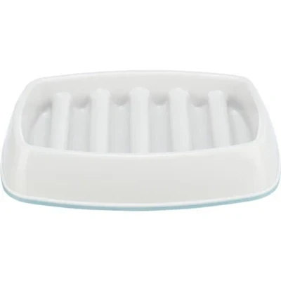 Afbeelding van Trixie Voerbak Slowfeeding Kunststof / Tpr Grijs 21X14 CM 250 ML (410427)