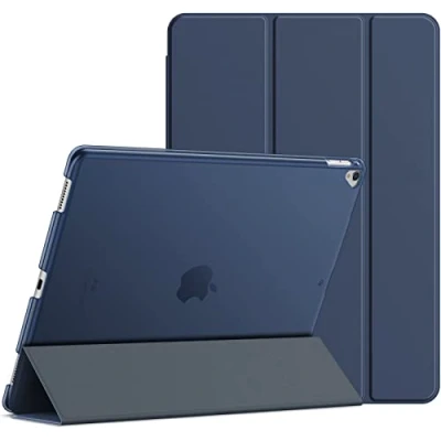 Afbeelding van JETech Hoes voor iPad Pro 12,9 Inch (1e en 2e Generatie, Model van 2015 2017), Case met Automatisch Wekken/Slapen (Marineblauw)