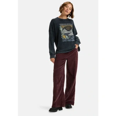 Afbeelding van Roxy Eastside Midweight Pyjamashirt, Dames, Maat: Large, Anthracite