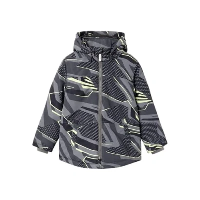 Afbeelding van NAME IT KIDS tussenjas NKMMAX met all over print zwart/grijs