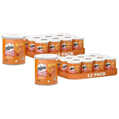 Afbeelding van 2x Pringles Chips Paprika 12 x 40 gr
