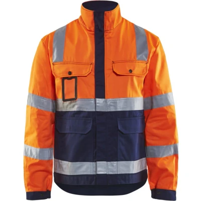 Afbeelding van Blåkläder 4023 1804 Jack Ongevoerd High Vis Oranje/Marineblauw maat XXL