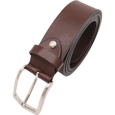 Afbeelding van Safekeepers leren riem heren riemen dames Bruin 4 cm breed 95